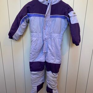 L.L. Bean Purple and Lavender Toddler Snowsuit - one piece